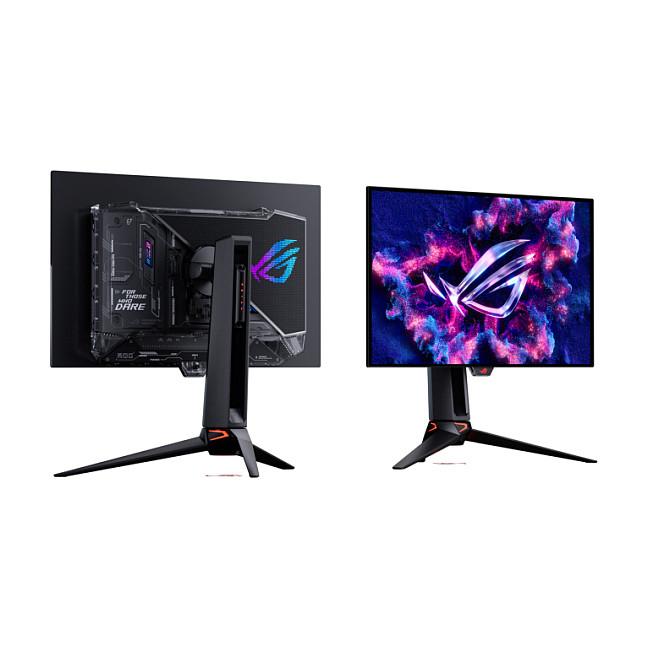 Monitor Gaming ASUS ROG Swift OLED PG27UCWM, 26.5", 4K UHD WOLED, 240Hz, 0.03ms, HDMI + DisplayPort + USB-C, USB Hub, Pivot, VESA - Zezë - 2