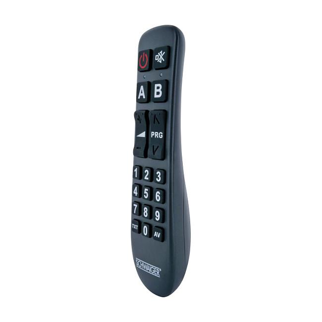 Telekomandë Universale Schwaiger UFB1100 533, 2 në 1, 20 Butona, IR, Funksion Mësimi, 2× AAA - Zezë - 3