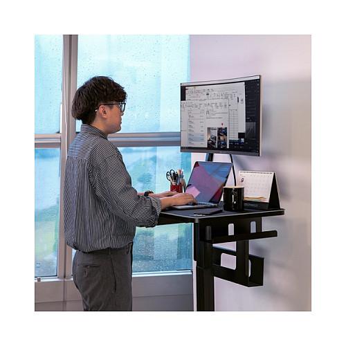 Tavolinë Gaming Thermaltake CYCLEDESK 100, 80×50cm, 72–117cm, Elektrike, RGB - Zezë - 5