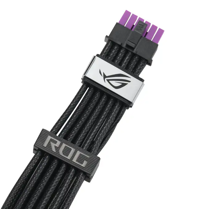 Kabllo për furnizim me Energji ASUS ROG Equalizer / PCIe 16-pin / PCIe x16 Gen 4.0 / 0.75m - Zezë - 2