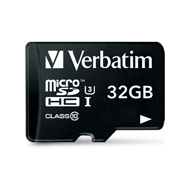 Kartë Memorie Verbatim PRO / 32GB / microSDHC / UHS-I / U3 / Class 10 / 90 MB/s - Zezë - 2