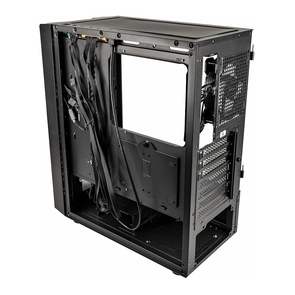 Kasë PC Kolink Inspire K12 ARGB / Midi Tower / ATX / 1x 120mm ARGB/PWM Fan / Tempered Glass - Zezë - 3