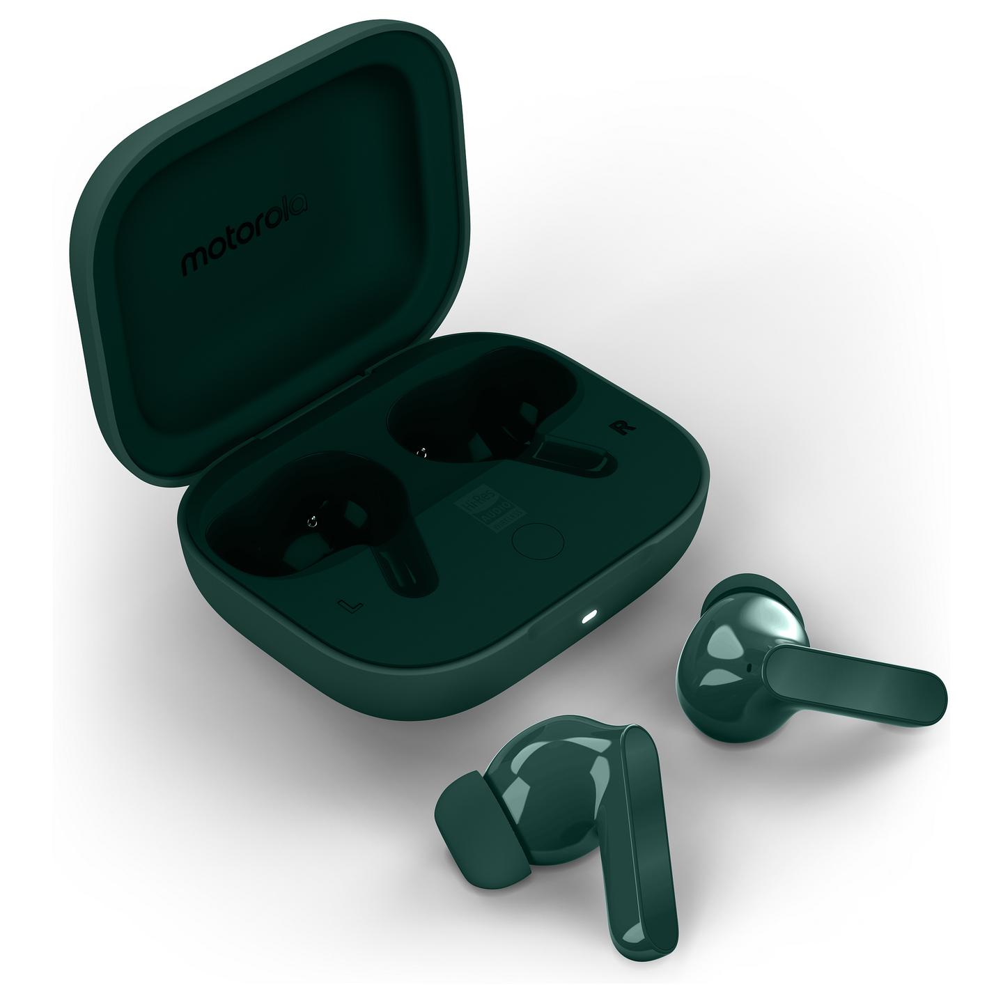 Kufje pa kabllo Motorola moto buds bass / TWS / Bluetooth 5.3 / 12.4mm / Dynamic ANC / Hi-Res Audio / 3 Mikrofona - Gjelbër - 9