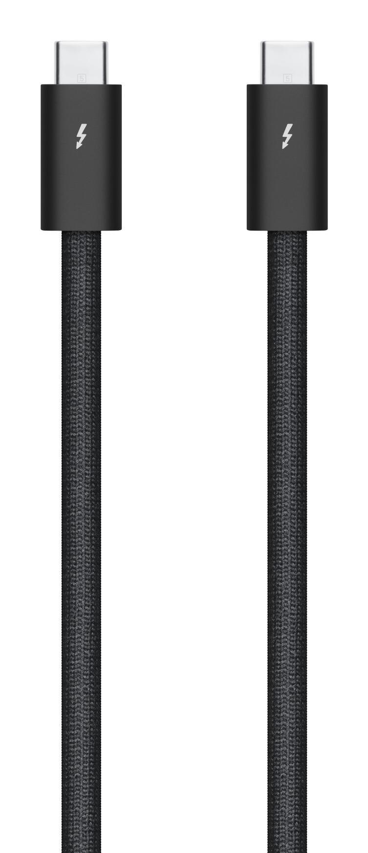 Apple Cables Thunderbolt 5 Pro / MC9C4ZM/A / USB-C / 120Gbps / 240W / 1m - Black - 2