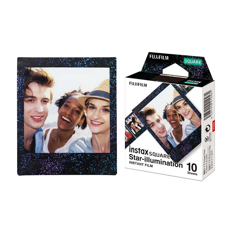 Film fotografik instant Fujifilm Instax Square / Star Illumination / ISO 800 / 10 Fletë - Mix - 2