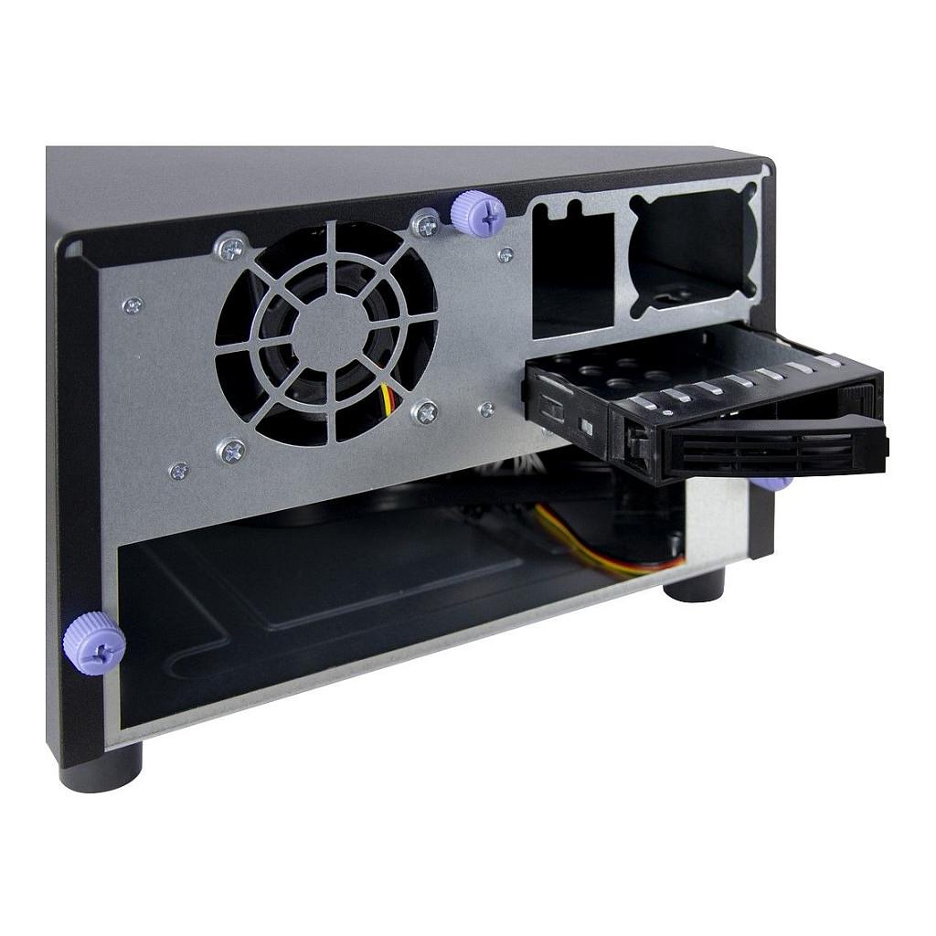 Kasë Inter-Tech SC-2100, Mini-ITX, Mini-Tower, 2x Hot-Swap 2.5"/3.5", 1x Hot-Swap 2.5", USB 3.0, USB 2.0 - Zezë - 9