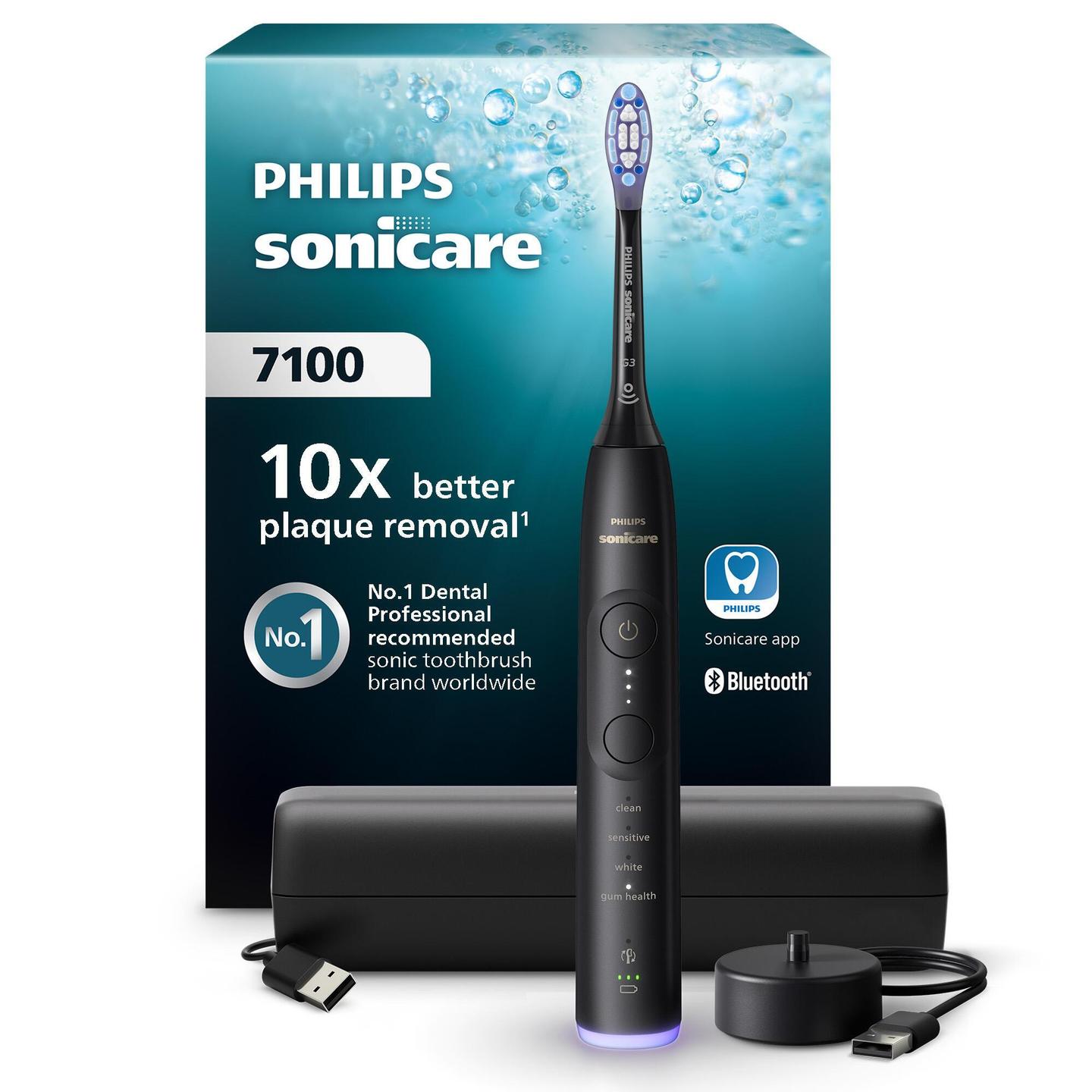 Furçë dhëmbësh elektrike Philips Sonicare Series 7100 / HX7421/01 - Zezë - 4