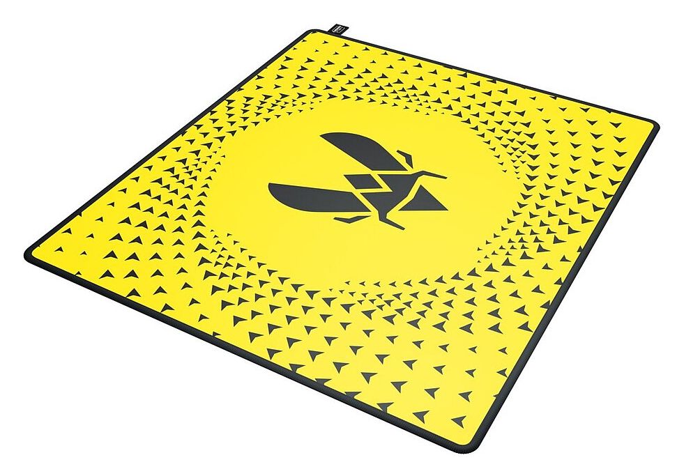 Mauspad Gaming CHERRY XTRFY GP5 Vitality / Sipërfaqe Tekstile High-Speed / Bazë Gome Kundër Rrëshqitjes / Edicion Team Vitality / 460 x 400 mm - Verdhë - 2