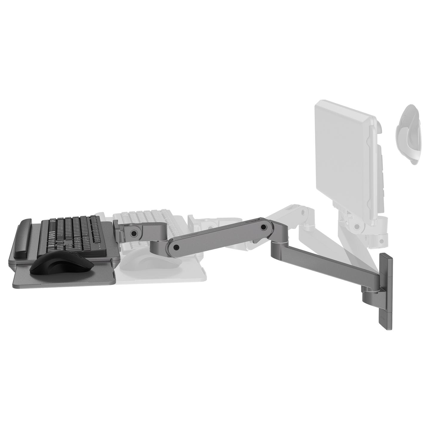 Mbajtëse për Monitor Ergotron LX Pro, për Tastierë dhe Maus, deri 2.3kg - Hiri - 3