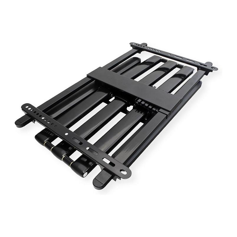 Mbajtëse për TV ROLINE / 37″–80″ / deri në 70 kg / Lartësi te Rregullueshme / e Rrotullueshme - Zezë - 11