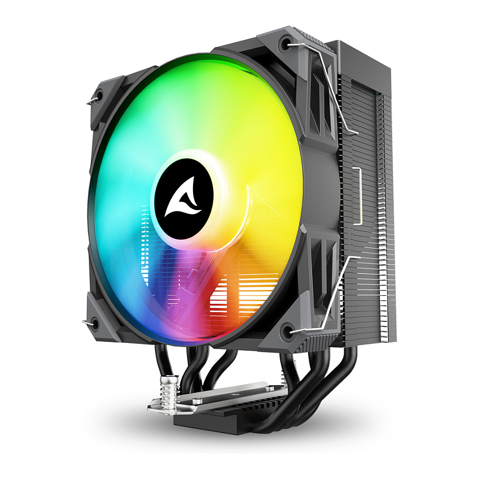 Ftohës për procesor Sharkoon A40 RGB / 120mm / RGB - Zezë - 3
