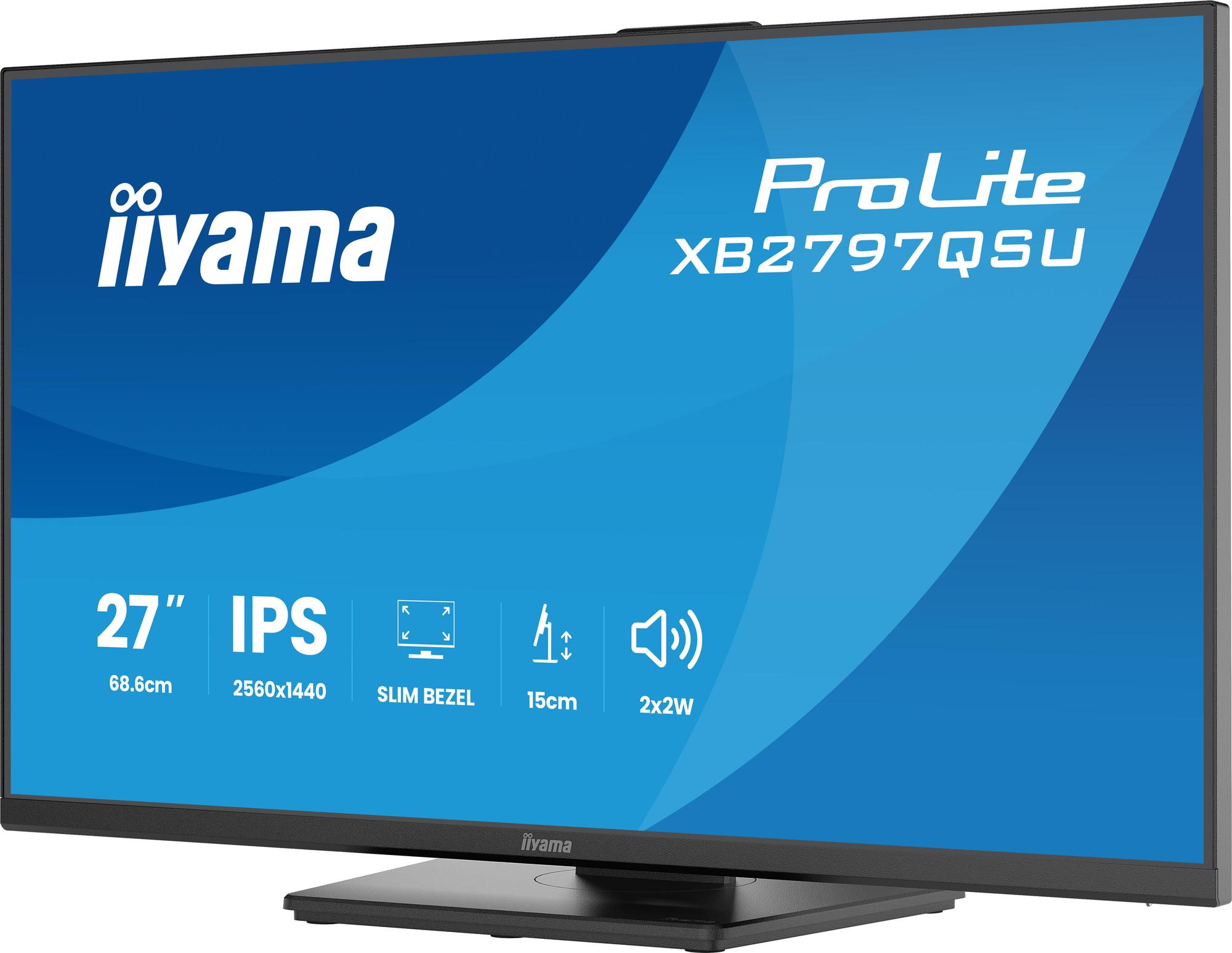 Monitor iiyama ProLite XB2791HS-B1 / 27" / Full HD IPS / 100Hz / 0.4ms / HDMI+DisplayPort - Zezë - 2