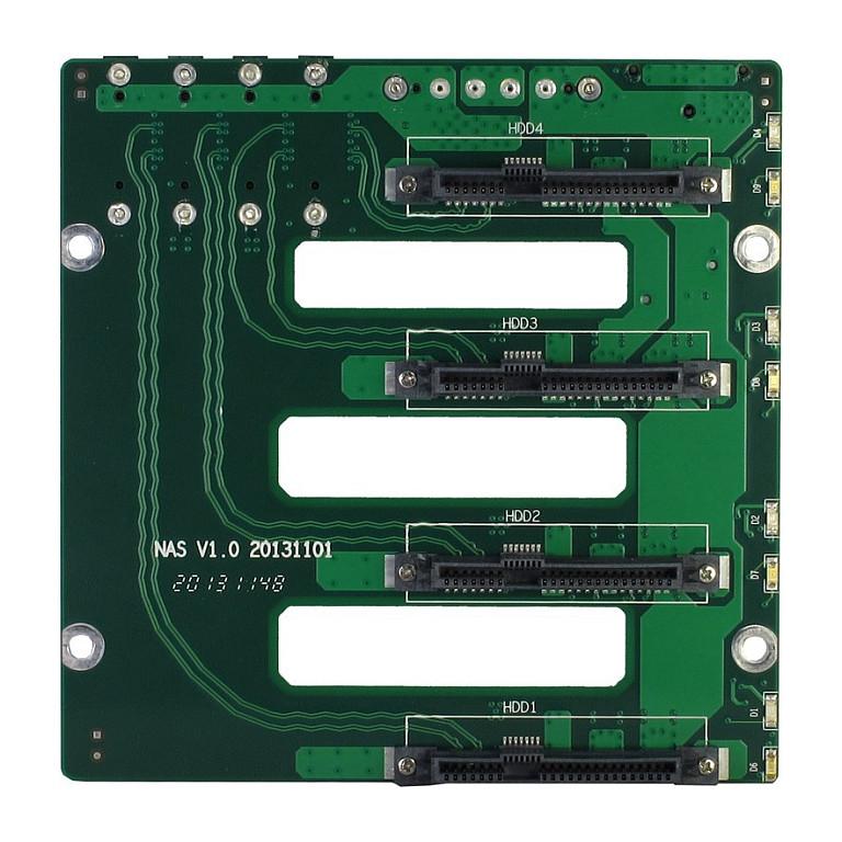 Kasë Inter-Tech SC-4100, Mini-ITX, 4x Hot-Swap 2.5"/3.5", 1x 2.5", 2x USB 3.0 - Zezë - 6