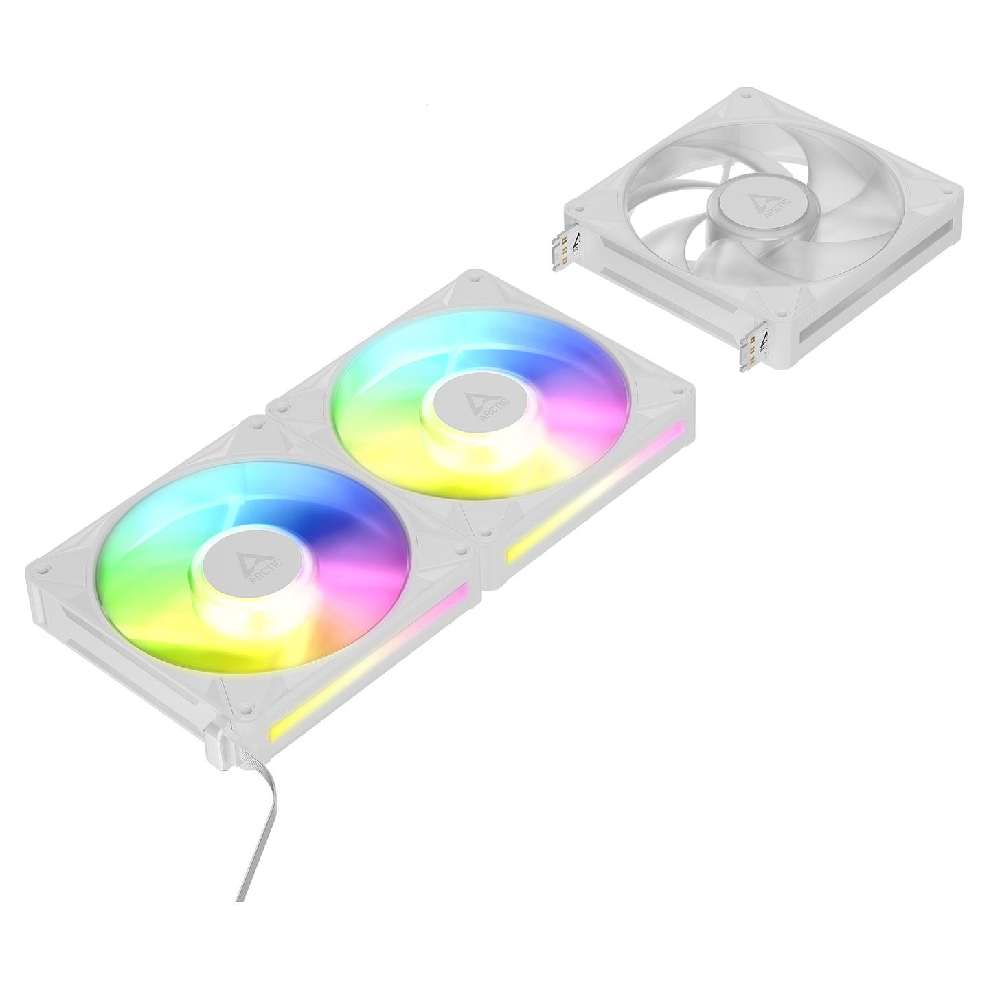 Ftohës për Kasë ARCTIC BioniX P14 A-RGB, 3x140mm, PWM, 2500 RPM, 110 CFM, A-RGB - Bardhë - 2