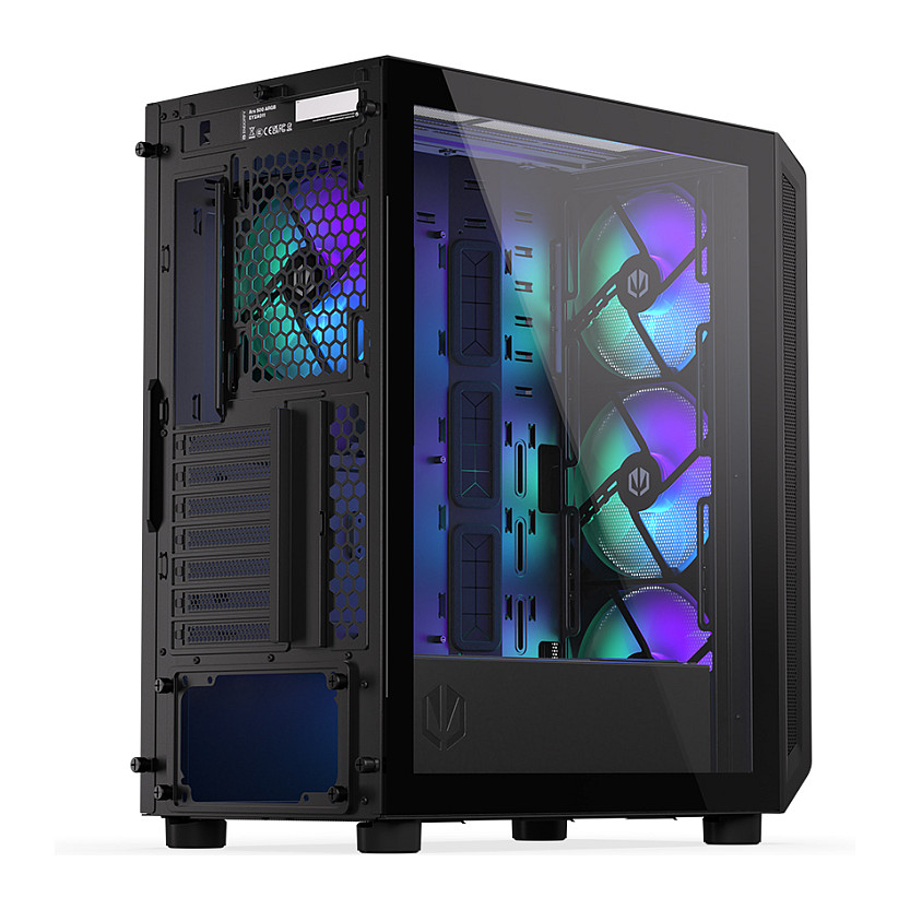 Kasë PC ENDORFY Arx 500 ARGB / ATX / ITX / Micro ATX / 4x 140mm ARGB Fan / SSD 2.5" / HDD 2.5"/3.5" - Zezë - 17