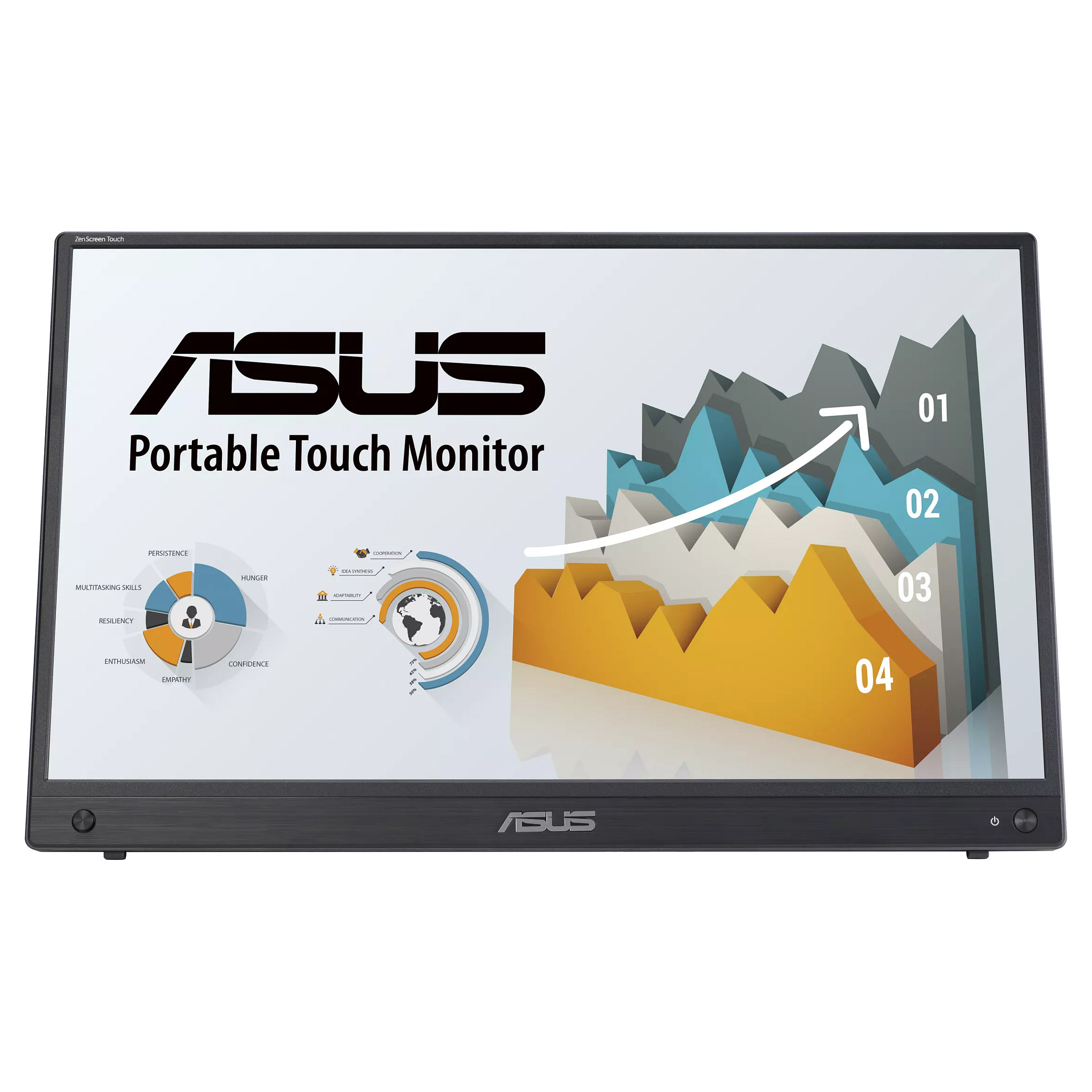 Monitor Portativ ASUS ZenScreen MB16AMTR / 15.6" / Full HD IPS LCD / 60Hz / 5ms / USB-C - Gri - 2