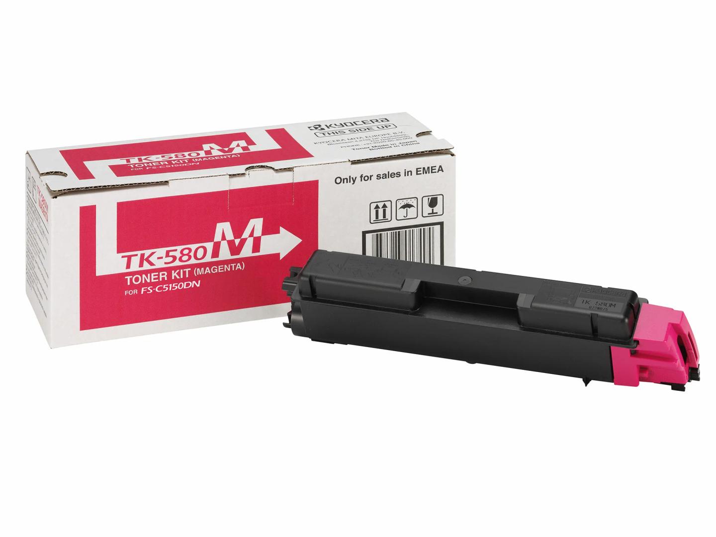 Toner Kyocera TK-580M / 1T02KTBNL0 / 2.800 faqe – Rozë - 2