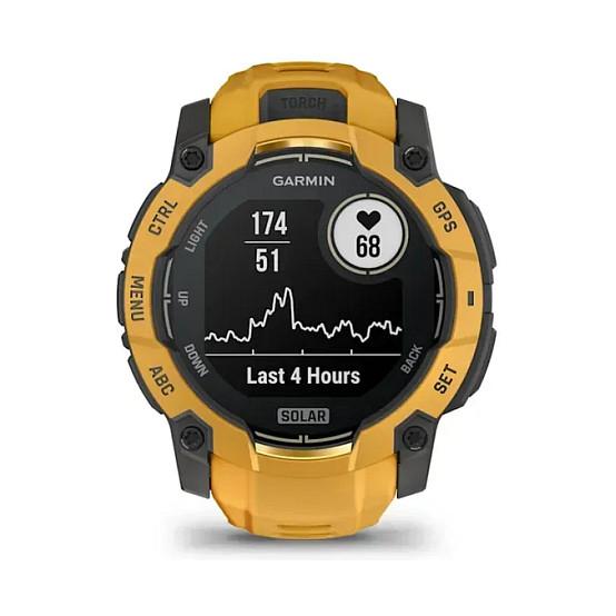Orë e mençur Garmin Instinct 3 Solar, 50mm, GPS, Karikim Solar, 10 ATM – Portokalli/Hiri - 7