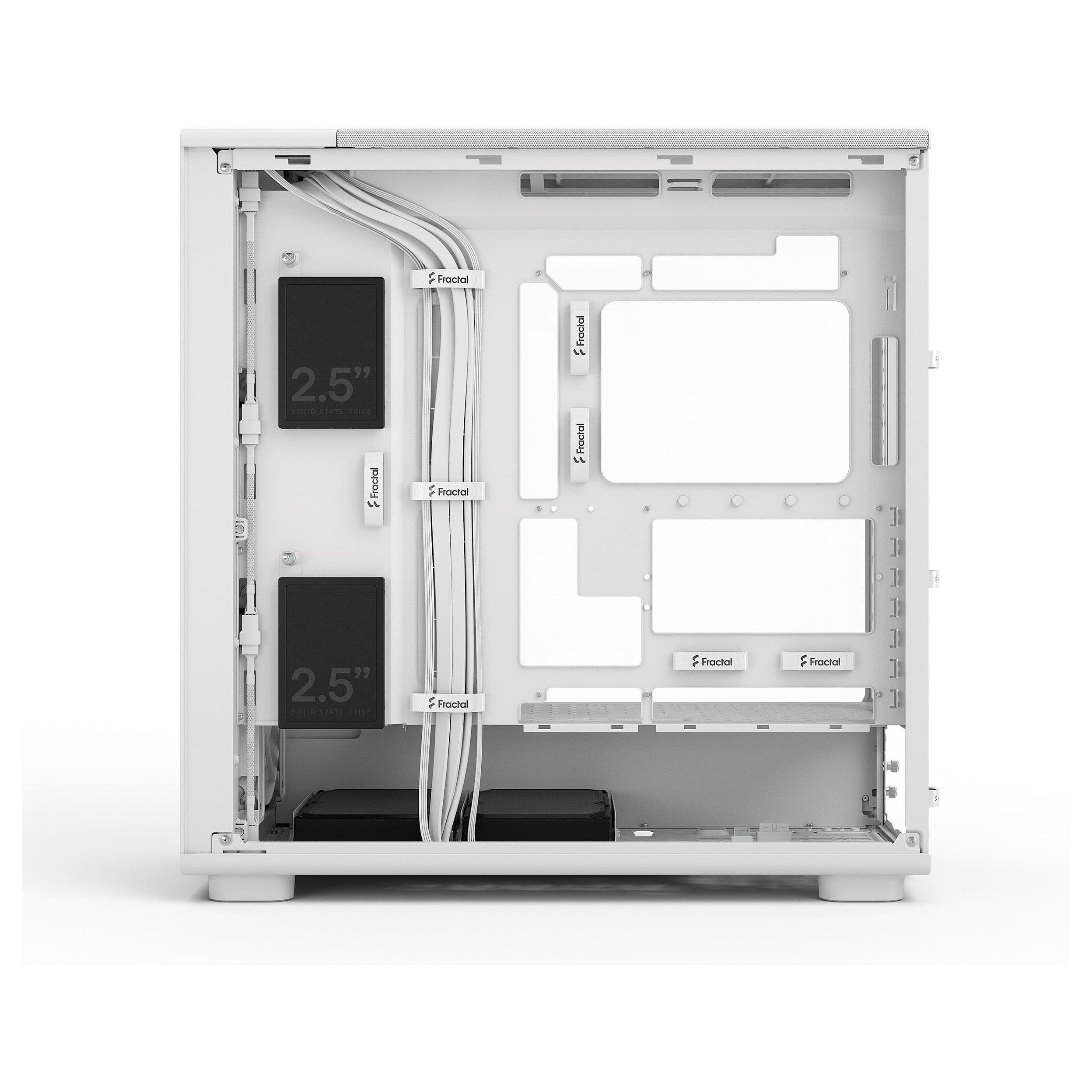 Kasë PC Fractal Design Epoch XL / Mid Tower / E-ATX + ATX / 3x 140mm Fan / Tempered Glass - Bardhë - 11
