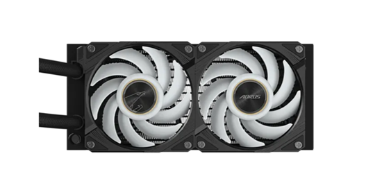 Ftohës për Procesor Gigabyte AORUS WATERFORCE X II 240 / 2x120mm / 800-2400 RPM / AIO LCD ARGB – Zezë - 2