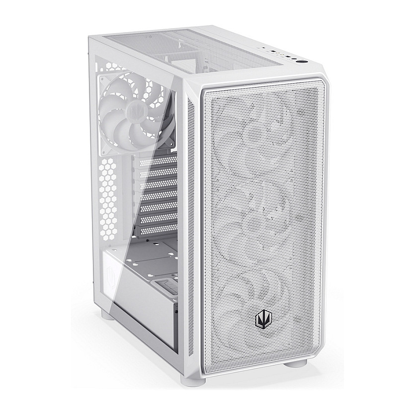 Kasë PC ENDORFY Arx 500 ARGB White / Mid Tower / ATX / 3x 140mm Front + 1x 140mm Rear Fan / ARGB / Mesh - Bardhë - 11