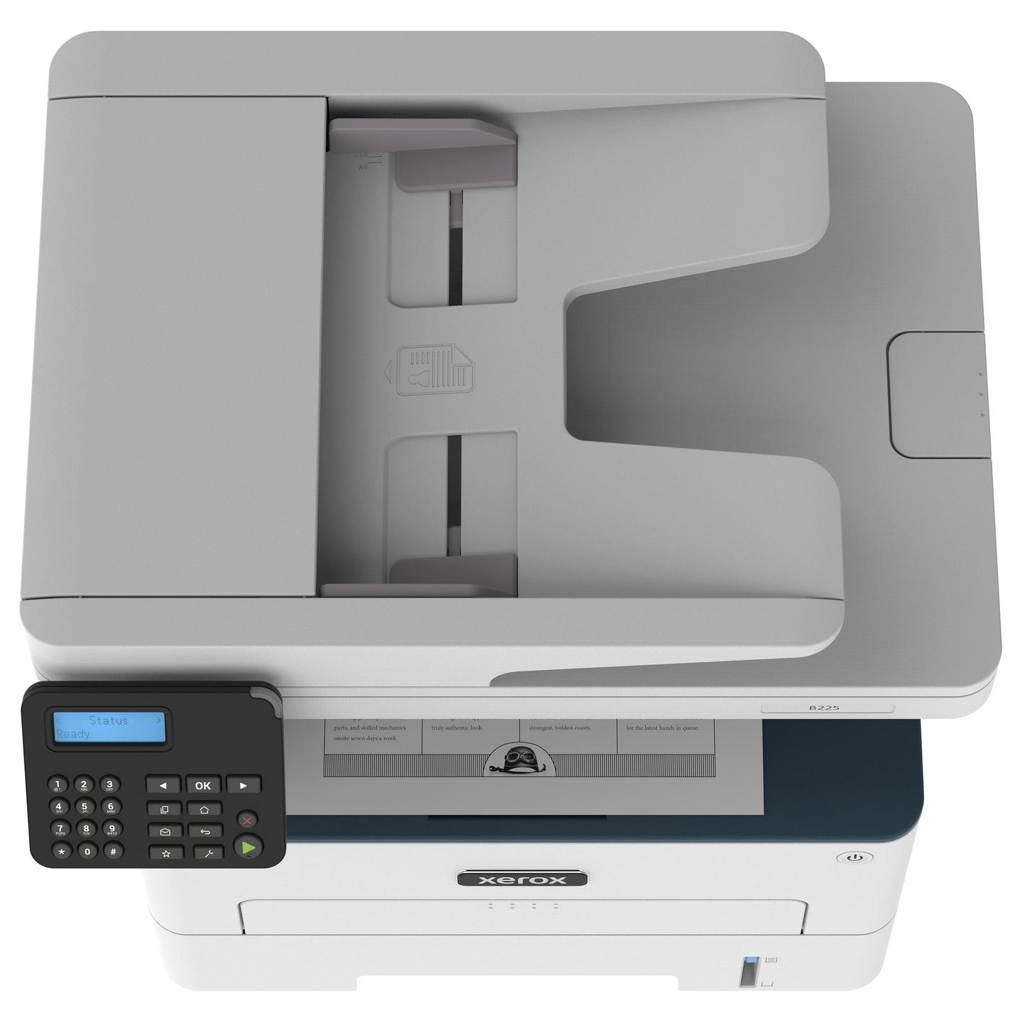 Printer Multifunksional Xerox B225, Laser Monokrom, A4, 34 ppm, 3 në 1, ADF 50-fletësh, Duplex, Wi-Fi, Ethernet, USB 2.0 - Bardhë - 3