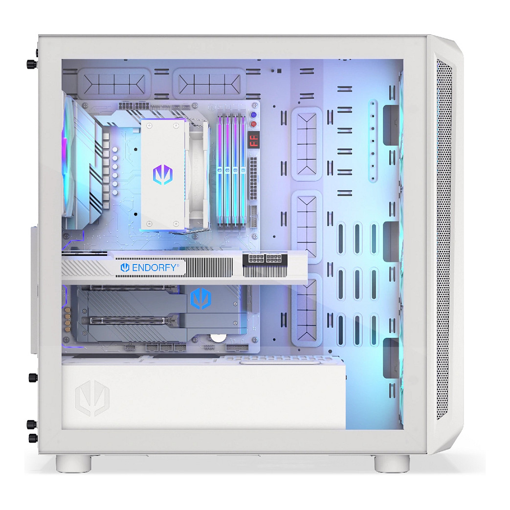 Kasë PC ENDORFY Arx 700 White ARGB / Mid Tower / ATX / 3x 140mm Front + 1x 140mm Rear Fan / ARGB / Mesh - Bardhë - 9