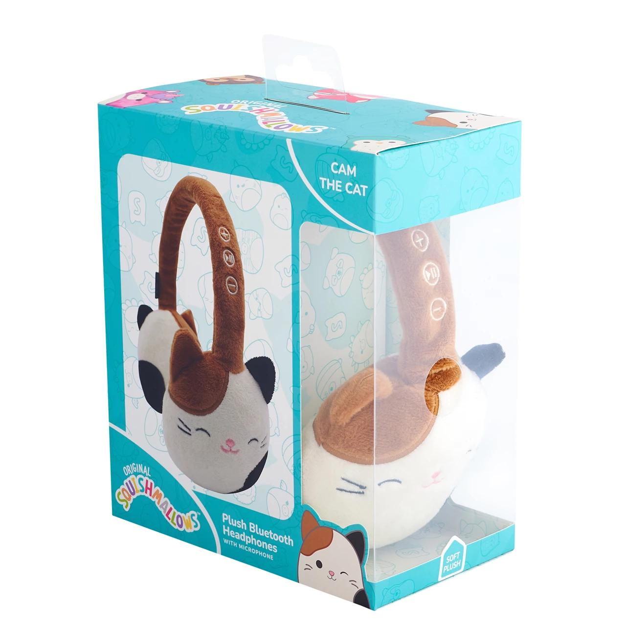 Kufje pa kabllo Lazerbuilt Squishmallows Cam the Cat, On-Ear, Bluetooth 5.0, Mikrofon, USB-C - Kafe - 2