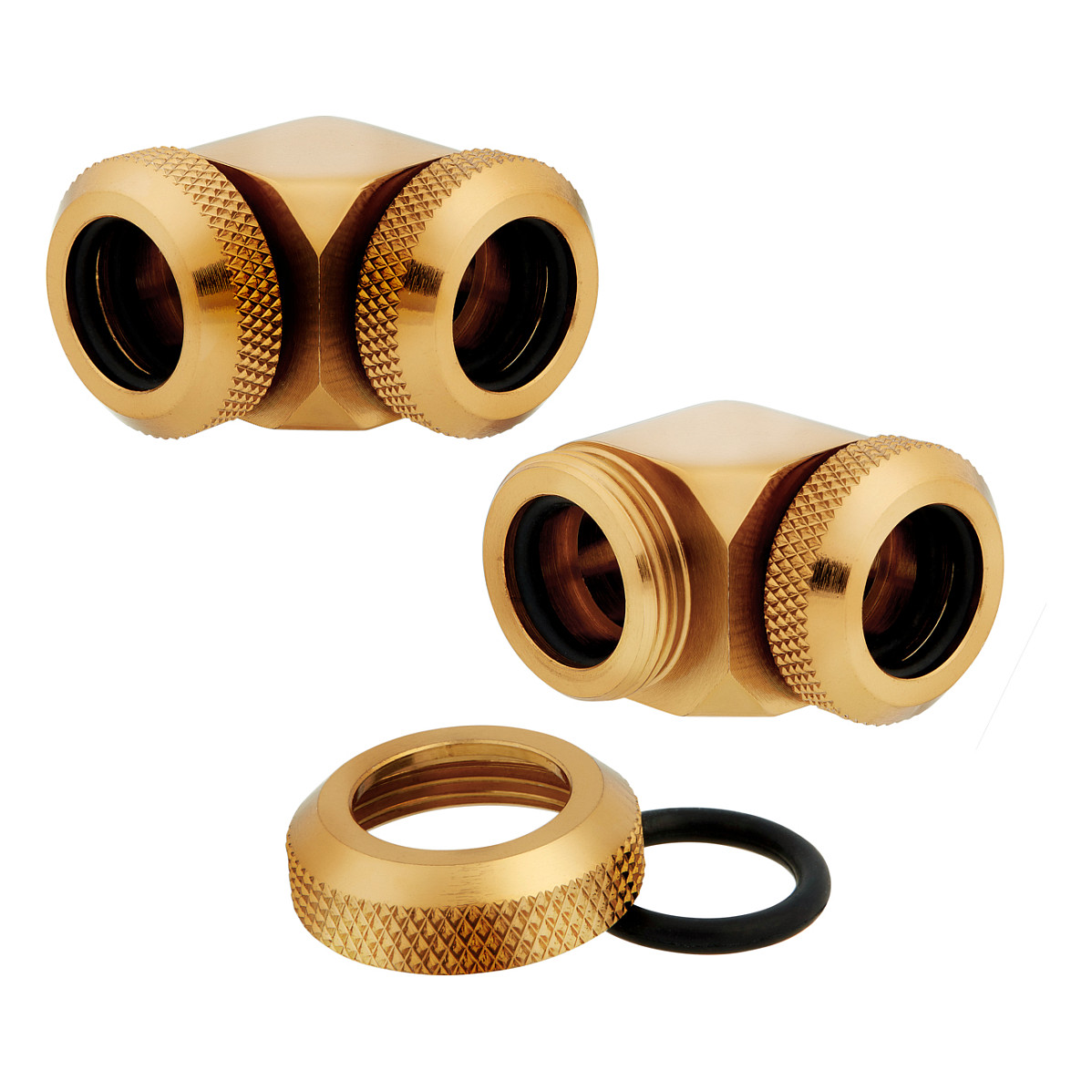 Aksesor për Ftohës Corsair Hydro X Series XF Hardline 90° / 12mm OD / 2 copë / G1/4" BSPP / Custom Watercooling – Ari - 4