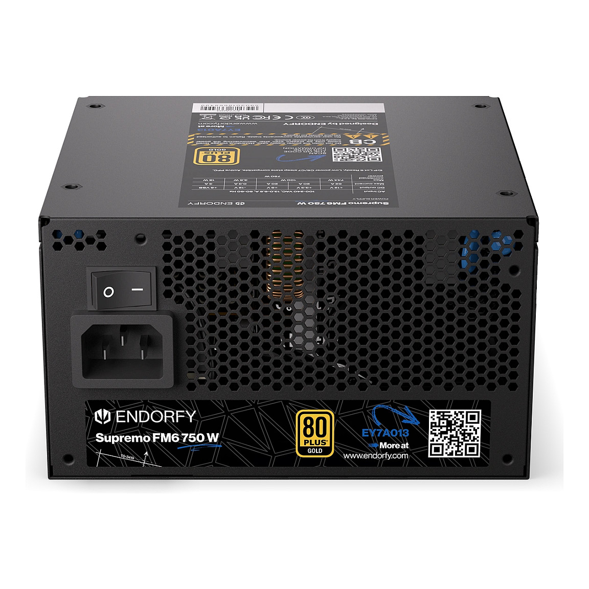 Furnizues Energjie Endorfy Supremo FM6 / 750W / ATX 3.1 / 80 PLUS Gold / Fully Modular - Zezë - 9