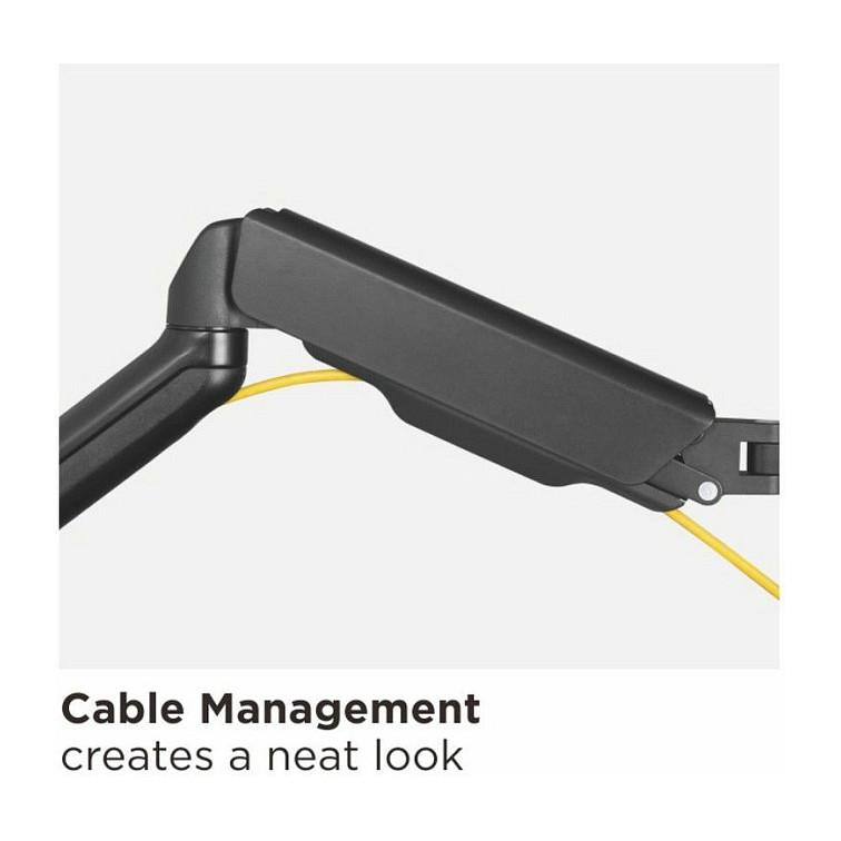Mbajtëse Muri për Monitor Equip 650138 / 2 Monitorë / 17"-32" / 18kg / Full Motion / Tilt ±90° / Swivel ±90° - Zezë - 6