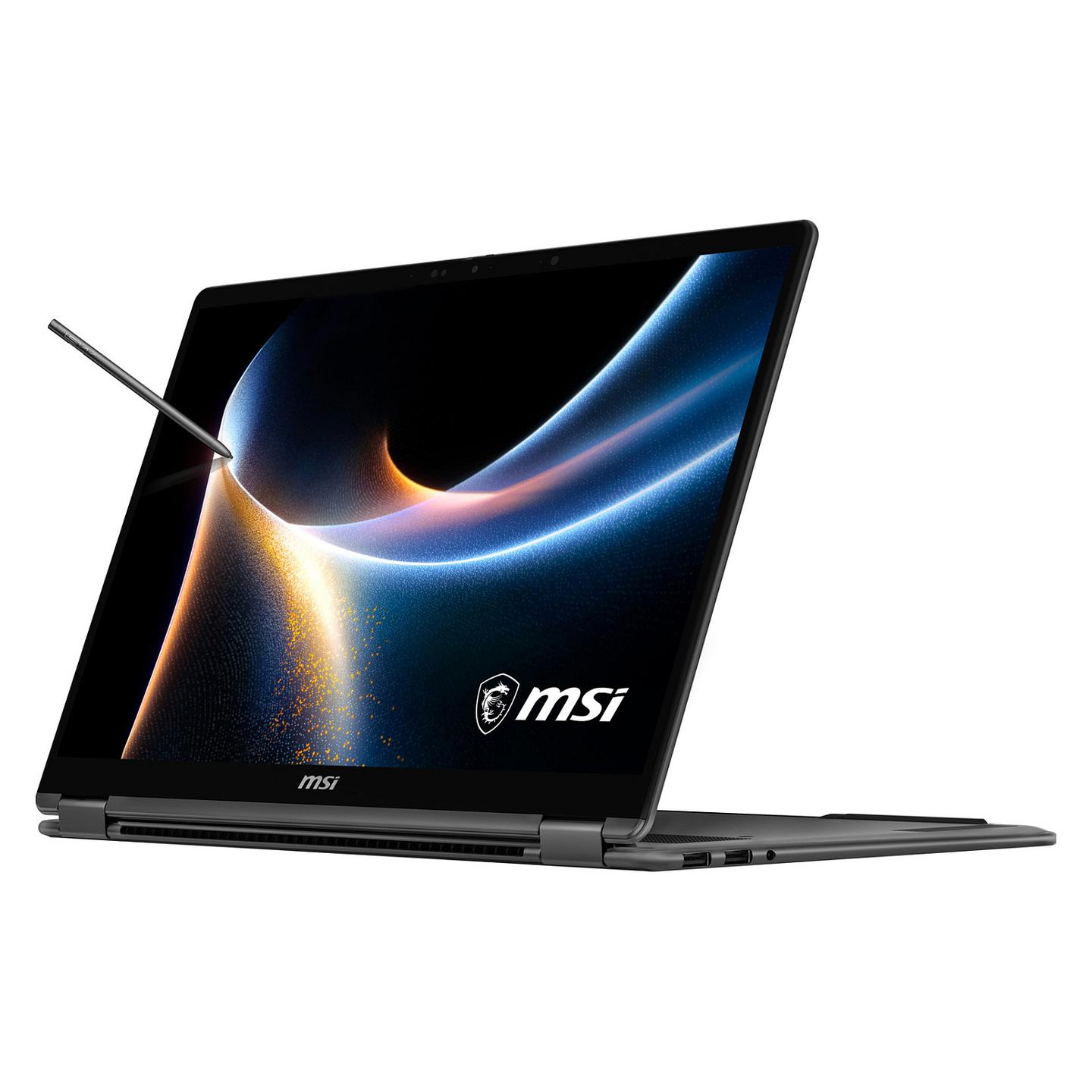 Laptop MSI Prestige 14 Flip AI+ D3MTG-013FR, Ultra 9 386H, 32GB LPDDR5X, 2TB, 14" FHD+ OLED Touchscreen, Intel Graphics - Hiri - 13
