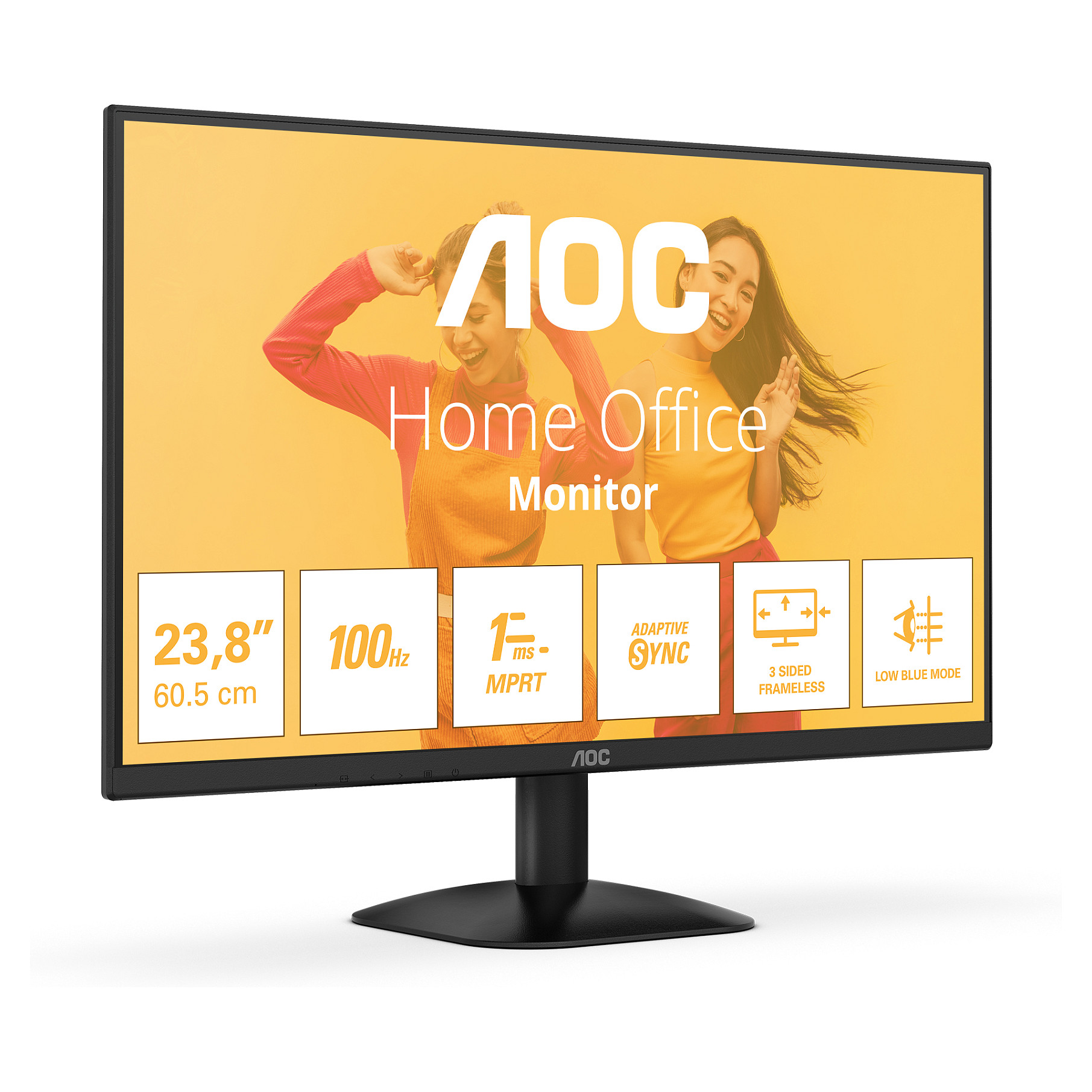 Monitor AOC B3 24B35HM2 / 23.8" / Full HD LED / 100Hz / 4ms / HDMI+DP - Zezë - 2