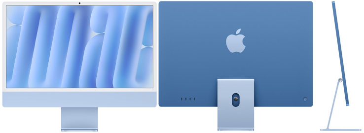 Apple 24" iMac M4 Retina 4.5K / 10CPU / 10GPU / 16GB / 512GB - Blu - 3