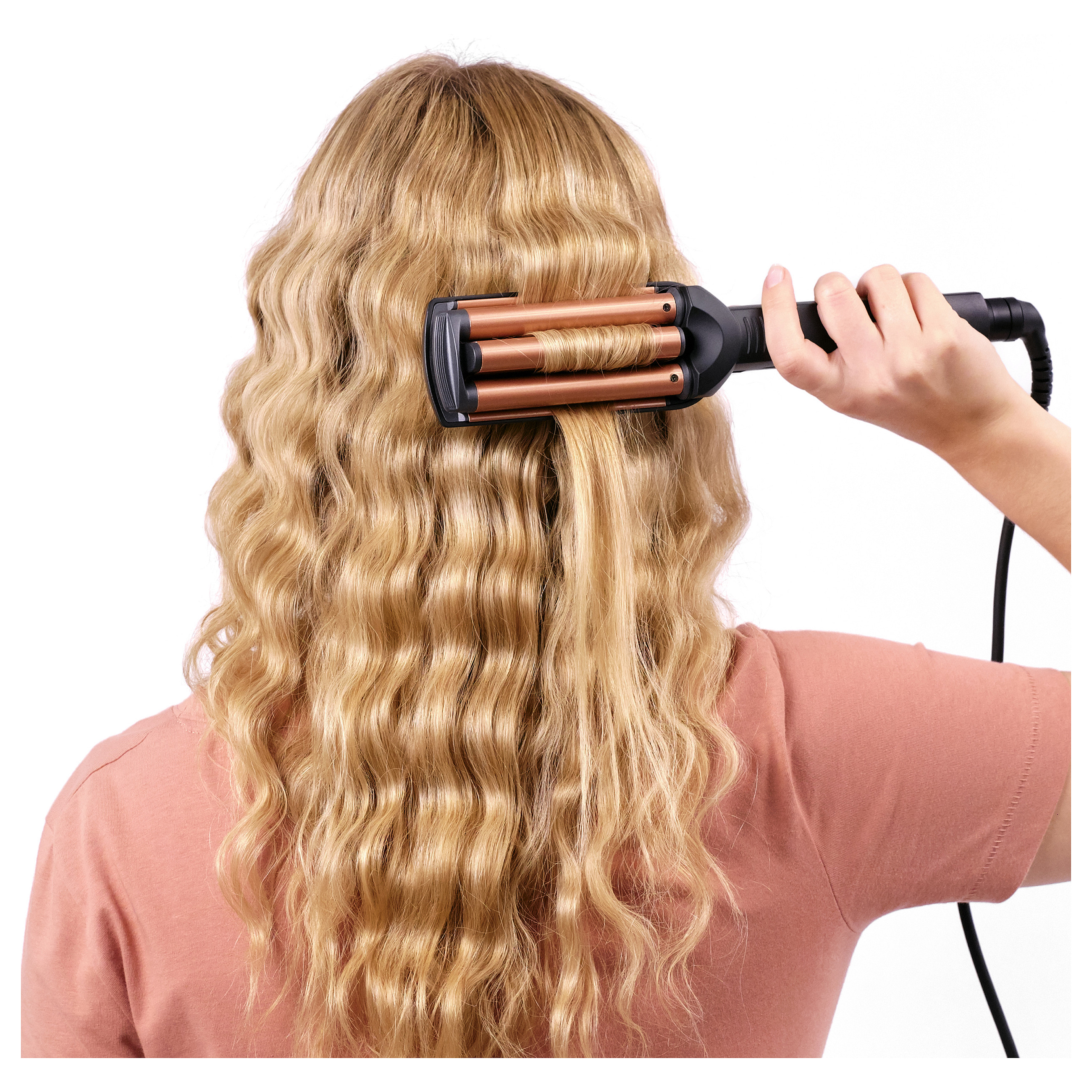 Stiluese për flokë BaByliss Deep Waves W2447E / Tourmaline-Ceramic / 3 Temperatura / 200°C / Advanced Ceramics – Zezë/Bronz - 14