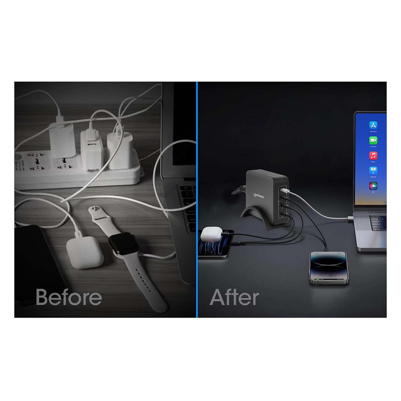 Karikues Manhattan 102667, GaN, 4x USB-C, Power Delivery 3.1, 240W - Zezë - 8