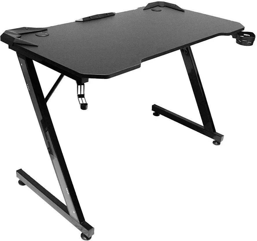 Tavolinë Gaming XTRIKE ME DK-02 me Mbajtëse për Kufje dhe Gotë, 110 × 60 × 74 cm – Zezë