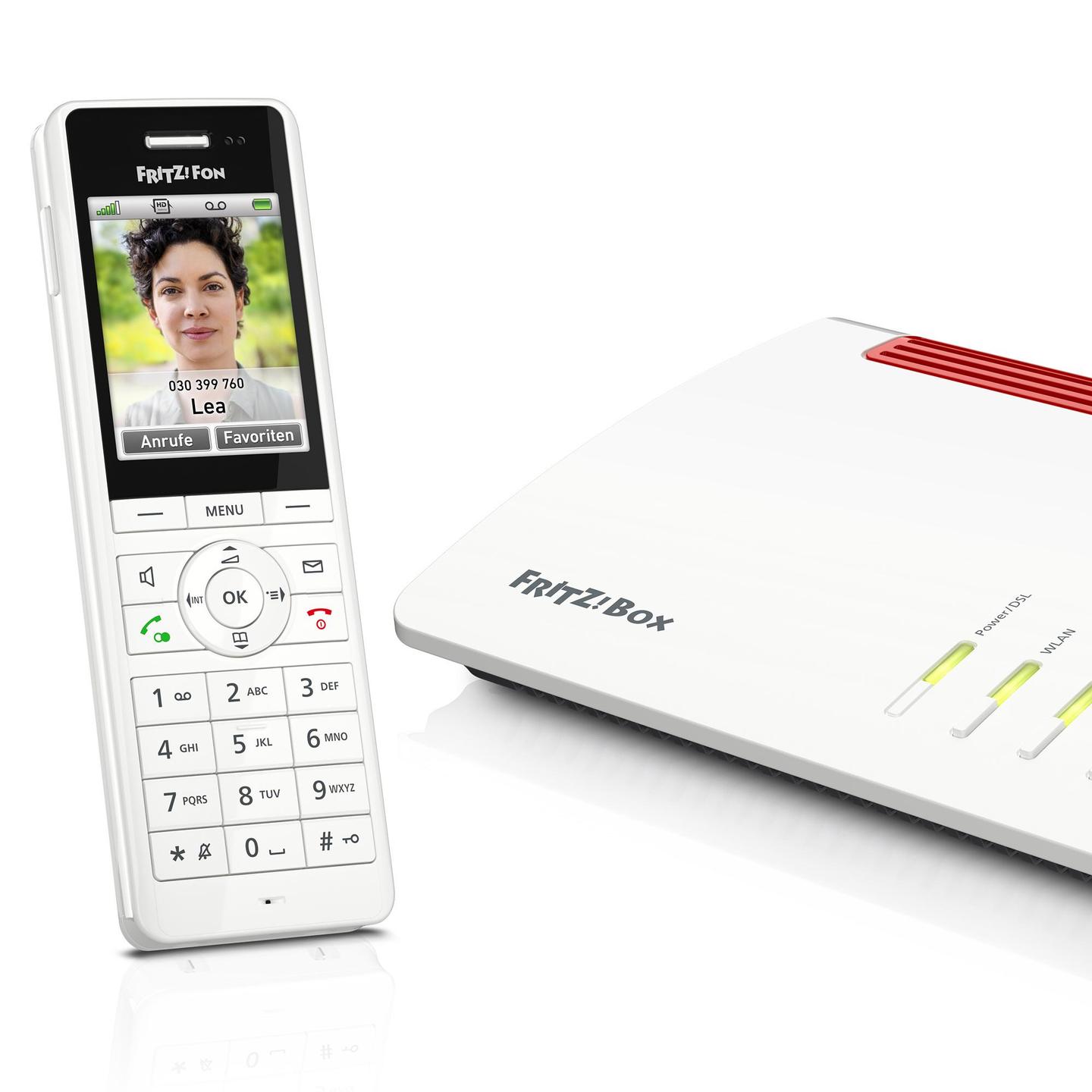 Telefon i thjeshtë AVM FRITZ!Fon X6 / Cordless Handset / DECT – Bardhë - 2