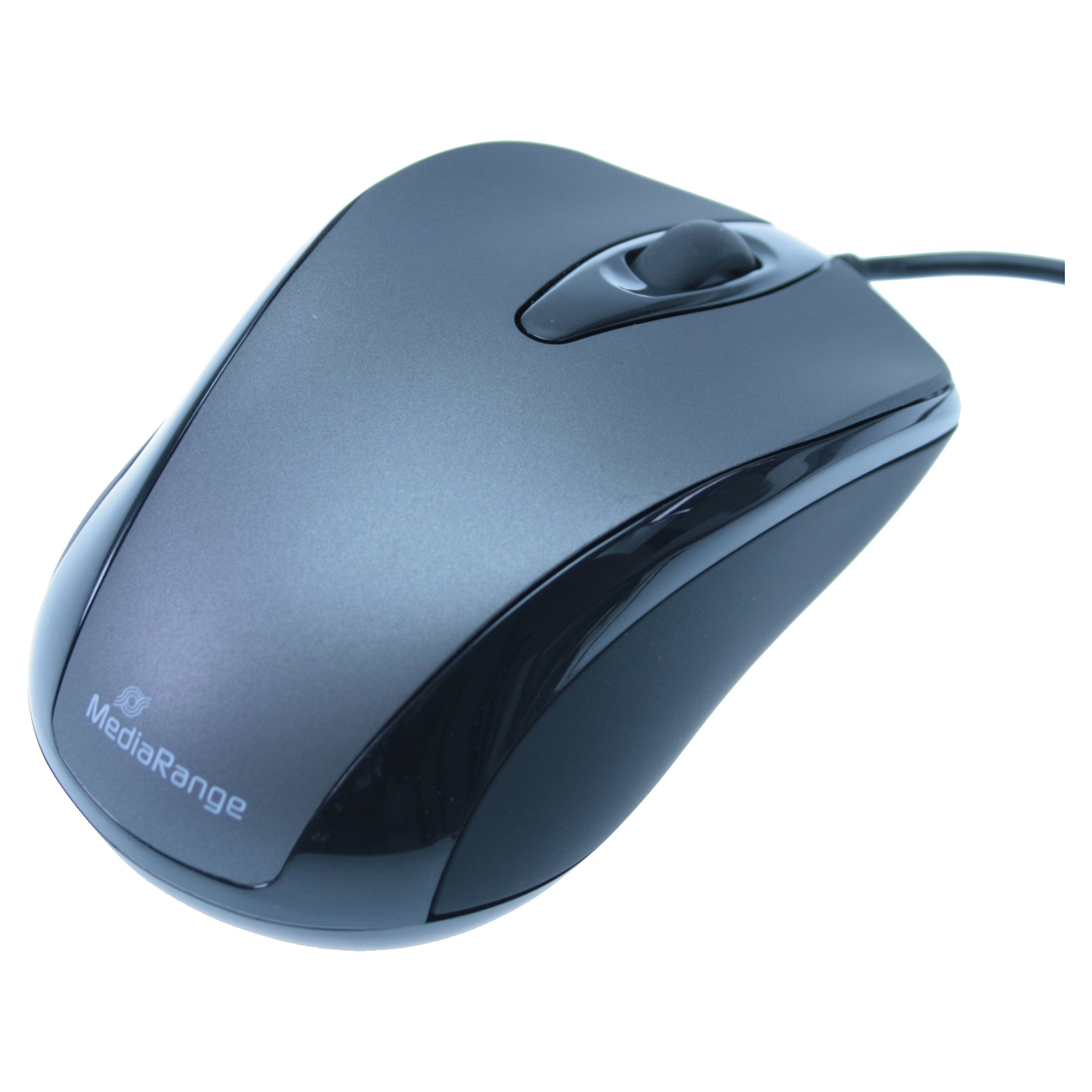 Maus me Kabllo MediaRange MROS201 / 1000 DPI – Zezë / Gri - 2