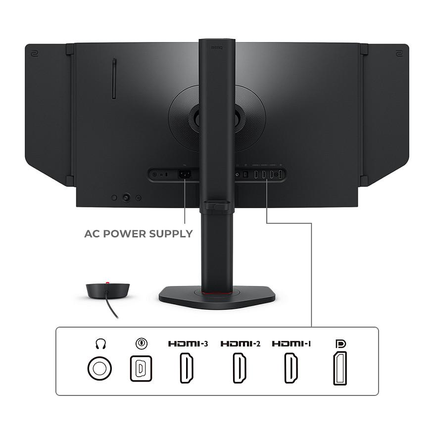 Monitor Gaming BenQ ZOWIE XL2566X+ / 24.1" Full HD 400Hz 0.3ms / HDMI, DP, USB / e zezë - 8