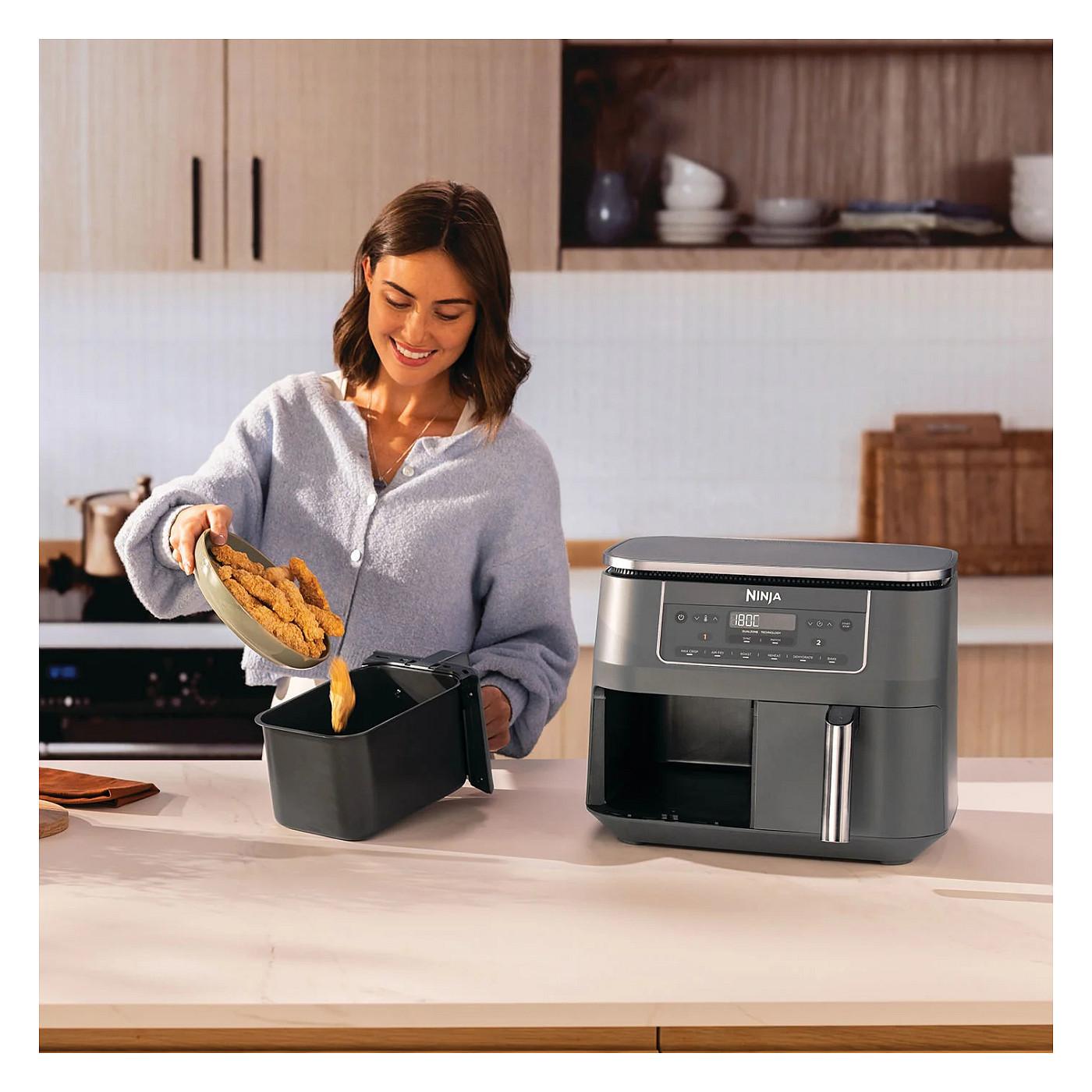 Fryer Ninja Dual Zone / DZ300EU / 7.6L / 2400W / 2 Sirtarë / 6 Programe / 40–240°C / Touch / Sync / Match – Zezë - 9