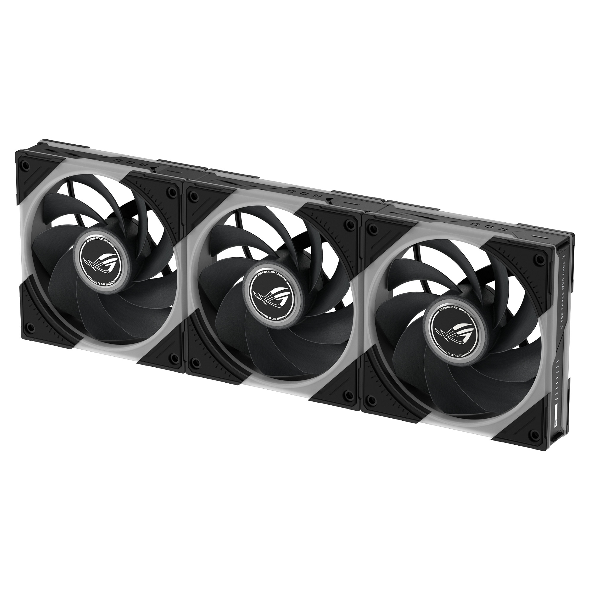 Ftohës për Kasë ASUS ROG Eurux GR120 ARGB Reverse / 120mm / 30mm / PWM / 2200 RPM / 70 CFM / ARGB / 3-Pack / ROG Hub – Zezë/Kuqe/Bardhë - 9