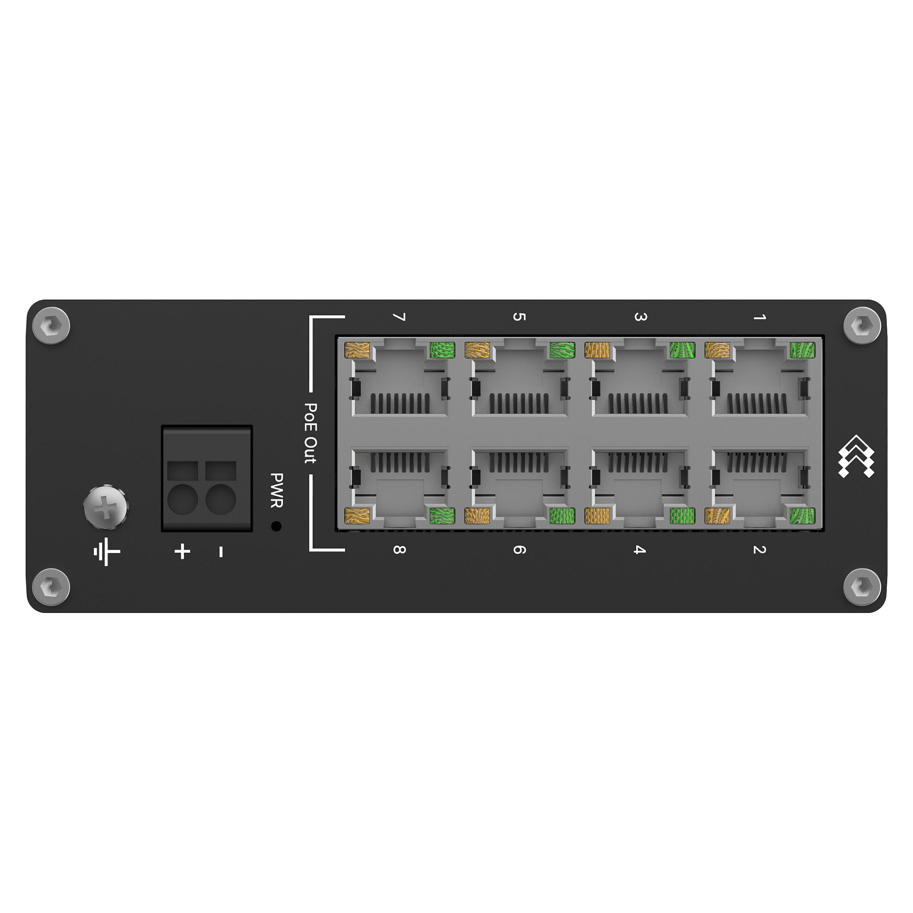 Switch Teltonika TSW040 / Unmanaged / 8‑Port Fast Ethernet / PoE / Unmanaged / DIN‑Rail - 2