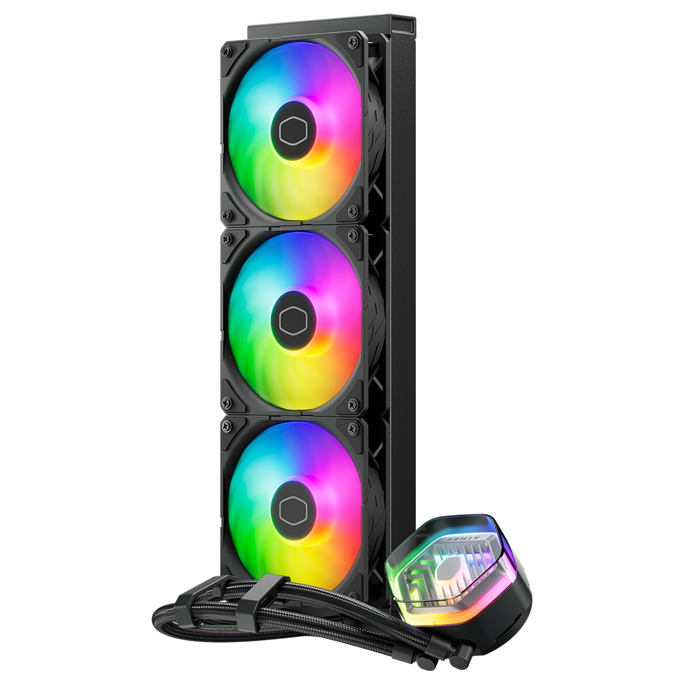 Ftohës për Procesor Cooler Master MasterLiquid 360 ATMOS / 360mm / AIO / ARGB – Zezë - 2