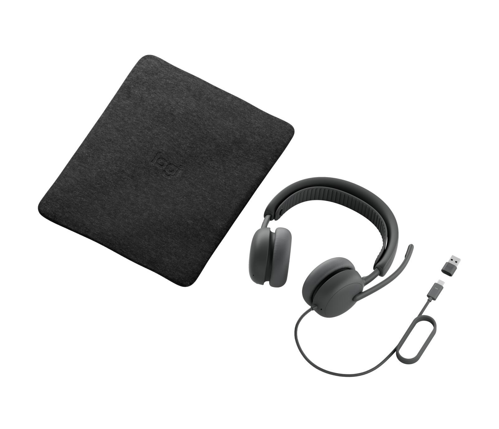 Kufje me kabllo Logitech Zone Wired 2 UC / USB-C + USB-A / ANC / Driver 40mm - Gri - 2