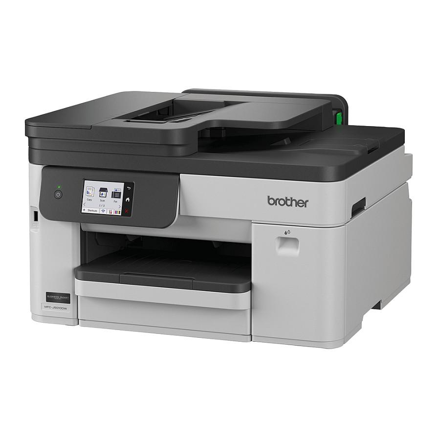 Printer Multifunksional Brother MFC-J5010DW, Inkjet me Ngjyra, A4, 28ppm, 1200x4800DPI, Wi-Fi, Gigabit Ethernet, USB, Duplex, ADF - Bardhë/Zezë - 3