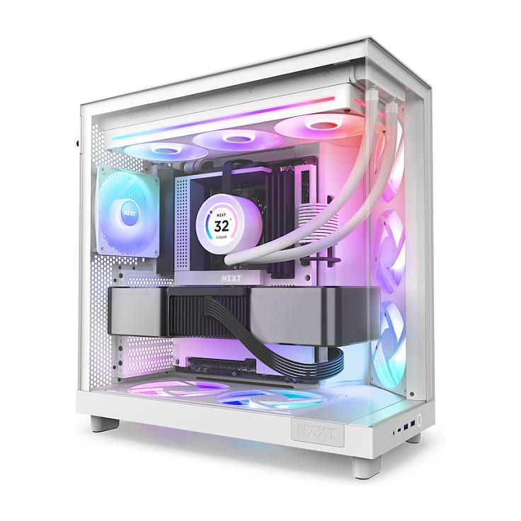 Ftohës për Kasë NZXT F360 / 360mm / 500-2400 RPM / PWM / RGB – Bardhë - 5