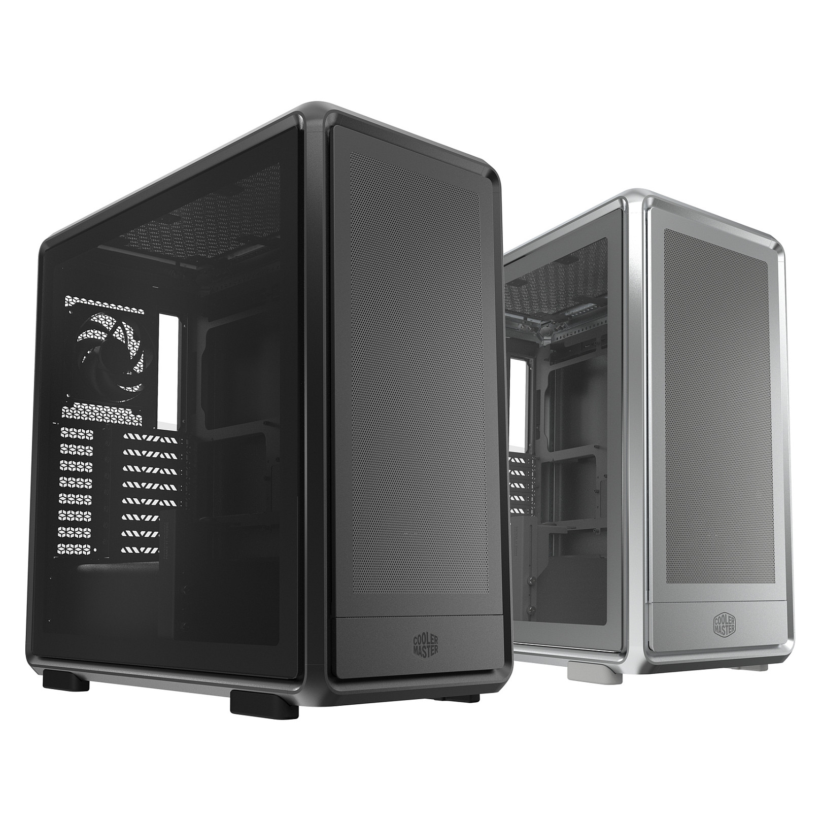 Kasë PC Cooler Master MasterFrame 600 Mesh / Midi Tower / E-ATX + ATX / 2x 200mm + 1x 120mm ARGB Fan / Tempered Glass - Zezë - 3