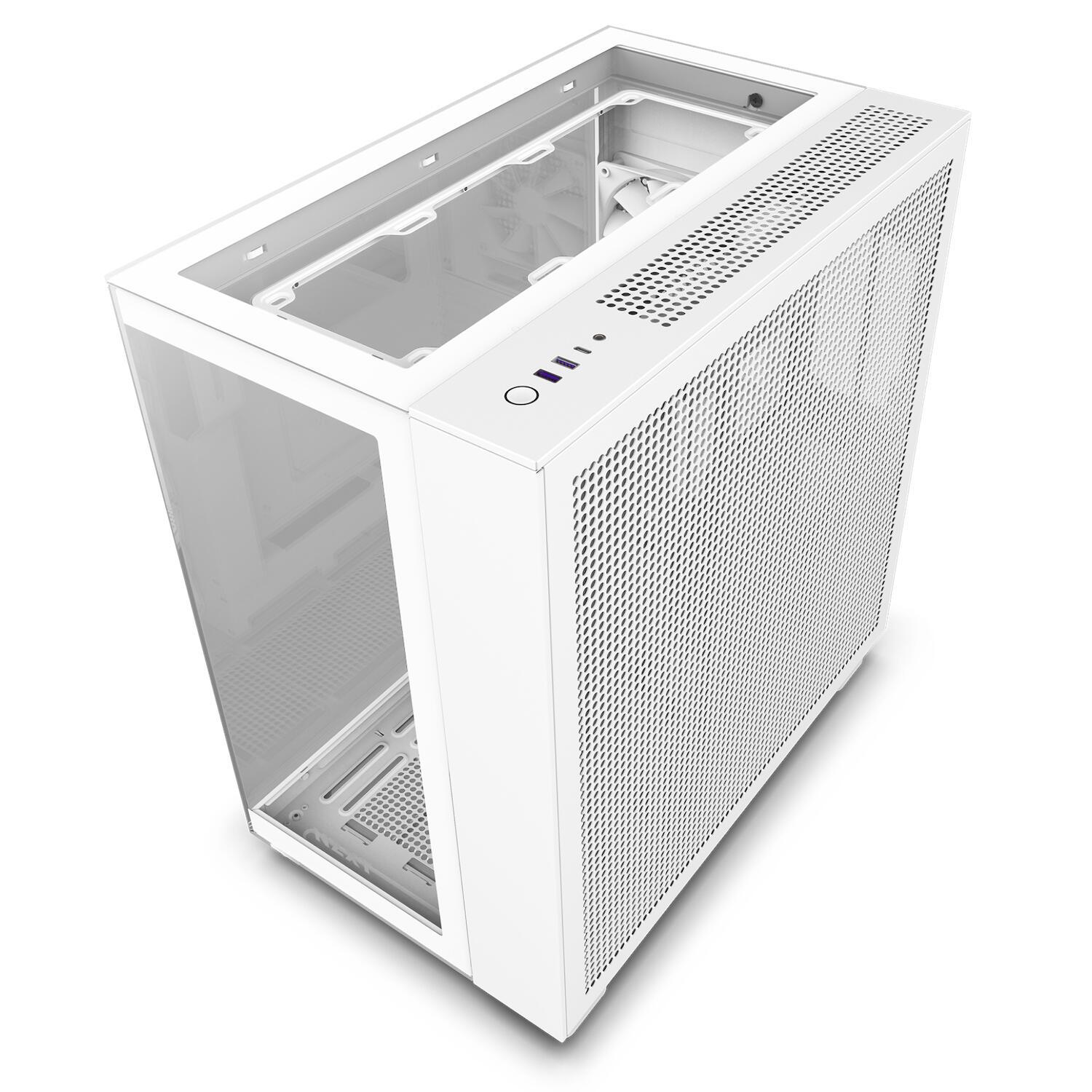 Kasë PC NZXT H9 Elite / Mid Tower / ATX / 3x 120mm RGB + 1x 120mm Fan / Tempered Glass – Bardhë - 4