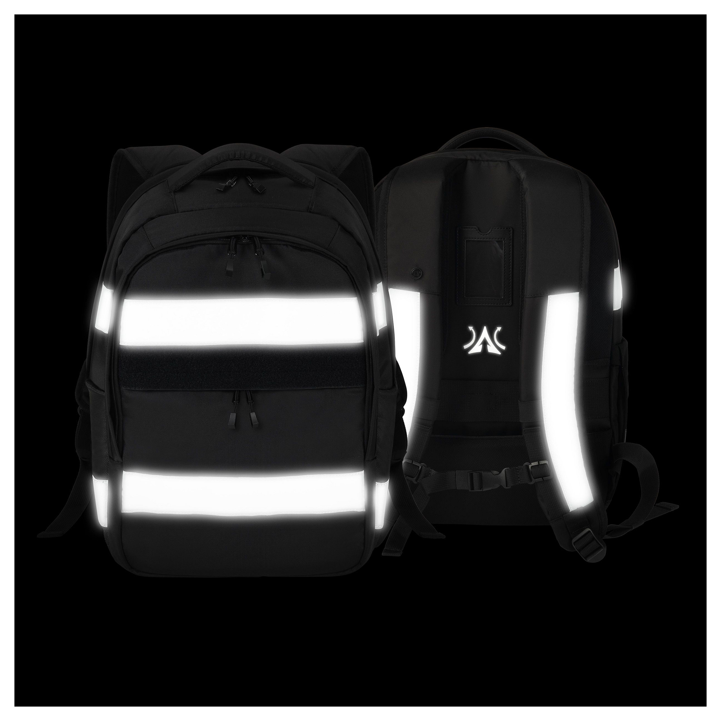 Çantë DICOTA Hi-Vis V2 / 15.6" / 25L / 600D rPET / Reflective / Rain Cover - Zezë - 10